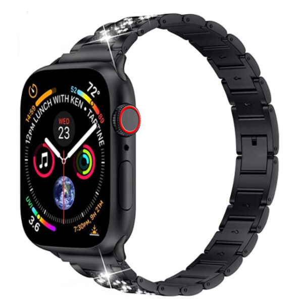 Apple Watch Stalen bandje - Zwart 1 v2