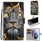 variatie Boekmodel Hoesje Samsung Galaxy S22 Plus – Leeuw