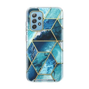 COSMO 360° Backcover Hoesje Met Screen Protector Samsung Galaxy A52 A52s - Ocean Blue 8