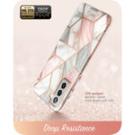 Cosmo 360 Hoesje met Screen Protector Samsung Galaxy S21 FE - Marble - 3