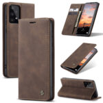 variatie Caseme Retro Samsung Galaxy A33 5G Boekmodel hoesje – Koffie