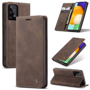 Caseme Retro Samsung Galaxy A53 Boekmodel hoesje - Koffie 1