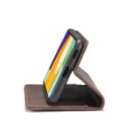 Caseme Retro Samsung Galaxy A73 Boekmodel hoesje - Koffie - 3