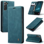 variatie Caseme Retro Samsung S22 Plus Boekmodel hoesje – Blauw