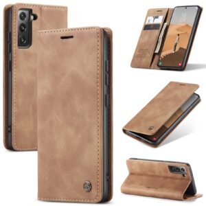 Caseme Retro Samsung S22 Plus Boekmodel hoesje – Bruin