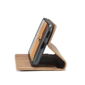 Caseme Retro Samsung Galaxy S22 Boekmodel hoesje - Bruin 4
