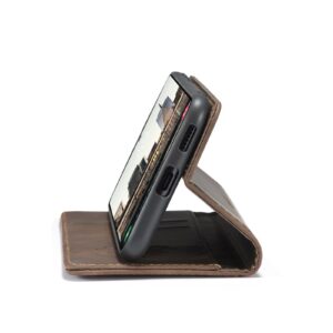 Caseme Retro Samsung Galaxy S22 Boekmodel hoesje - Koffie 4