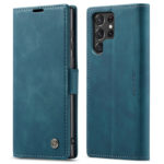 variatie Caseme Retro Samsung S22 Ultra Boekmodel hoesje – Blauw
