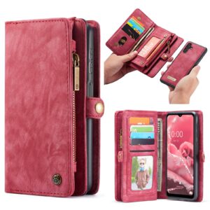 Caseme Vintage Samsung A13 5G Portemonnee hoesje – Rood