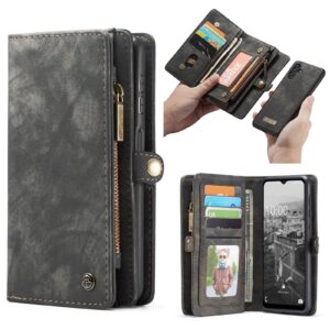 Caseme Vintage Samsung A13 5G Portemonnee hoesje – Zwart