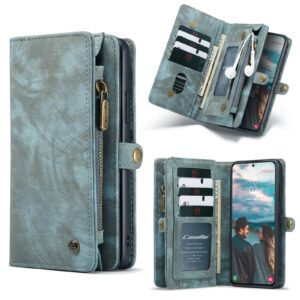 Caseme Vintage Samsung S22 Plus Portemonnee hoesje – Blauw