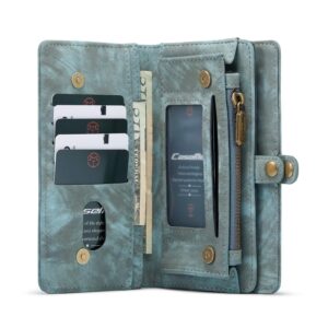 Caseme Vintage Samsung Galaxy S22 Portemonnee hoesje - Blauw 3