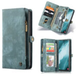 variatie Caseme Vintage Samsung S22 Ultra Portemonnee hoesje – Blauw