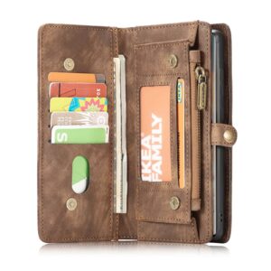 Caseme Vintage Samsung S22 Ultra Portemonnee hoesje - Bruin 4