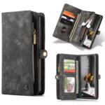 variatie Caseme Vintage Samsung S22 Ultra Portemonnee hoesje – Zwart
