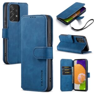 Dg.ming Retro bookcase hoesje Samsung Galaxy A53 – Blauw
