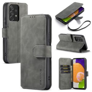 Dg.ming Retro bookcase hoesje Samsung Galaxy A53 - Grijs 1