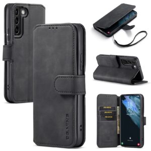 Dg.ming Retro bookcase hoesje Samsung S22 Plus – Zwart