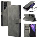 variatie Dg.ming Retro bookcase hoesje Samsung S22 Ultra – Grijs