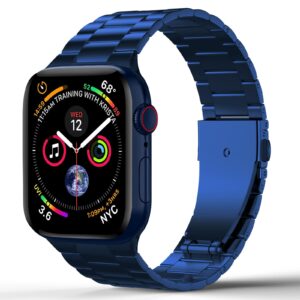 Dun metalen bandje Apple Watch 38-40-41mm - Blauw 1