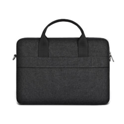 Dunne laptop tas tot 14 inch – MacBook tas – Zwart - 1