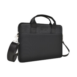 Dunne laptop tas tot 14 inch – MacBook tas – Zwart - 3
