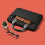 Dunne laptop tas tot 14 inch – MacBook tas – Zwart - 7