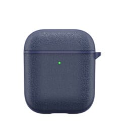 Genuine Leather AirPods Hoesje - Airpods 1 en AirPods 2 - Blauw