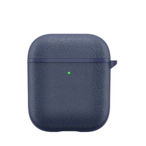 Genuine Leather AirPods Hoesje – Airpods 1 en AirPods 2 – Blauw