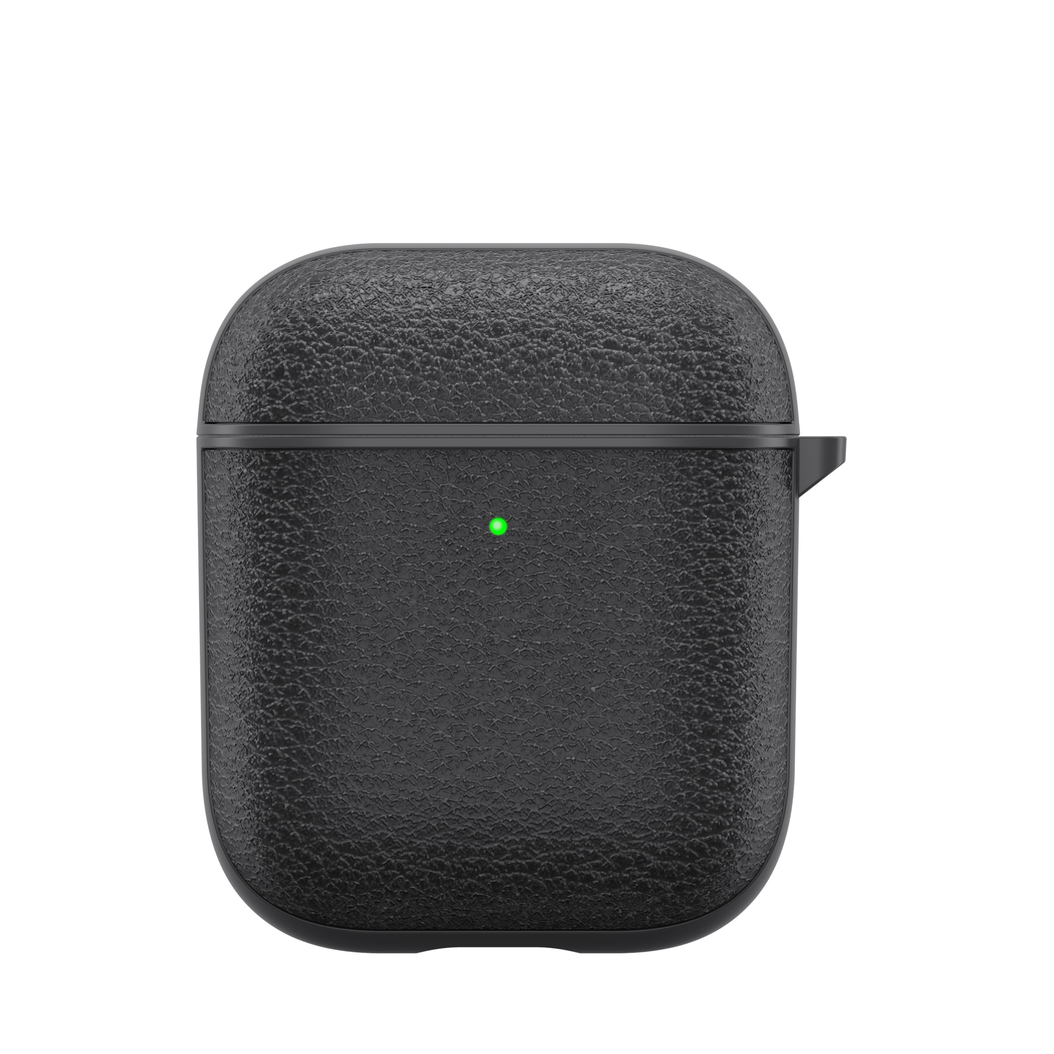 Genuine Leather AirPods Hoesje - Airpods 1 en AirPods 2 - Zwart