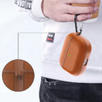 Genuine Leather AirPods Pro Hoesje - Bruin - 3