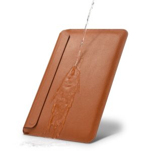 Genuine leather MacBook sleeve 13.3 inch - Bruin 4