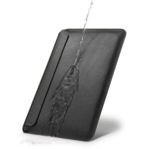 Genuine leather MacBook sleeve - Zwart 4