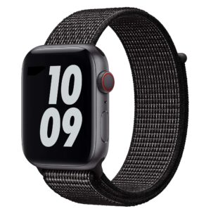 Geweven Sportbandje Apple Watch - Zwart 1