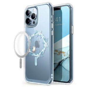 Halo Apple Magnetisch Backcover Hoesje iPhone 13 Pro – Blauwe Gaai