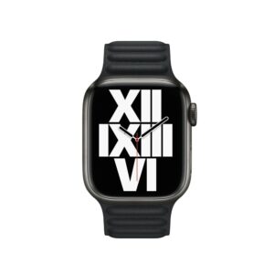 Leather link Apple Watch 1-7 bandje - Middernacht 3