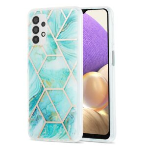 Marmer backcase hoesje Samsung Galaxy A52s – A52 – Turquoise