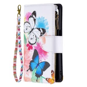 Oppo A54 5G - Oppo 74 5G Wallet hoesje - Vlinder 2