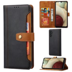 PU leren bookcase hoesje Samsung Galaxy A33 5G – Zwart