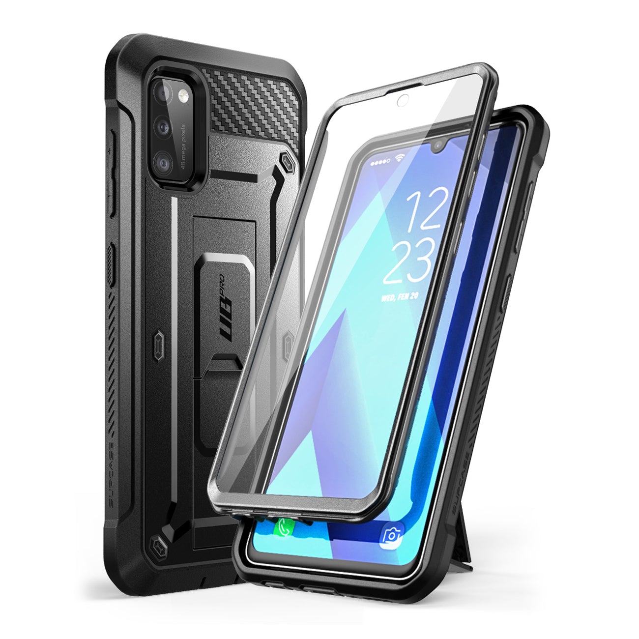 SUPCASE 360° Backcover Hoesje Met Screen Protector Samsung Galaxy A41 - Zwart 1