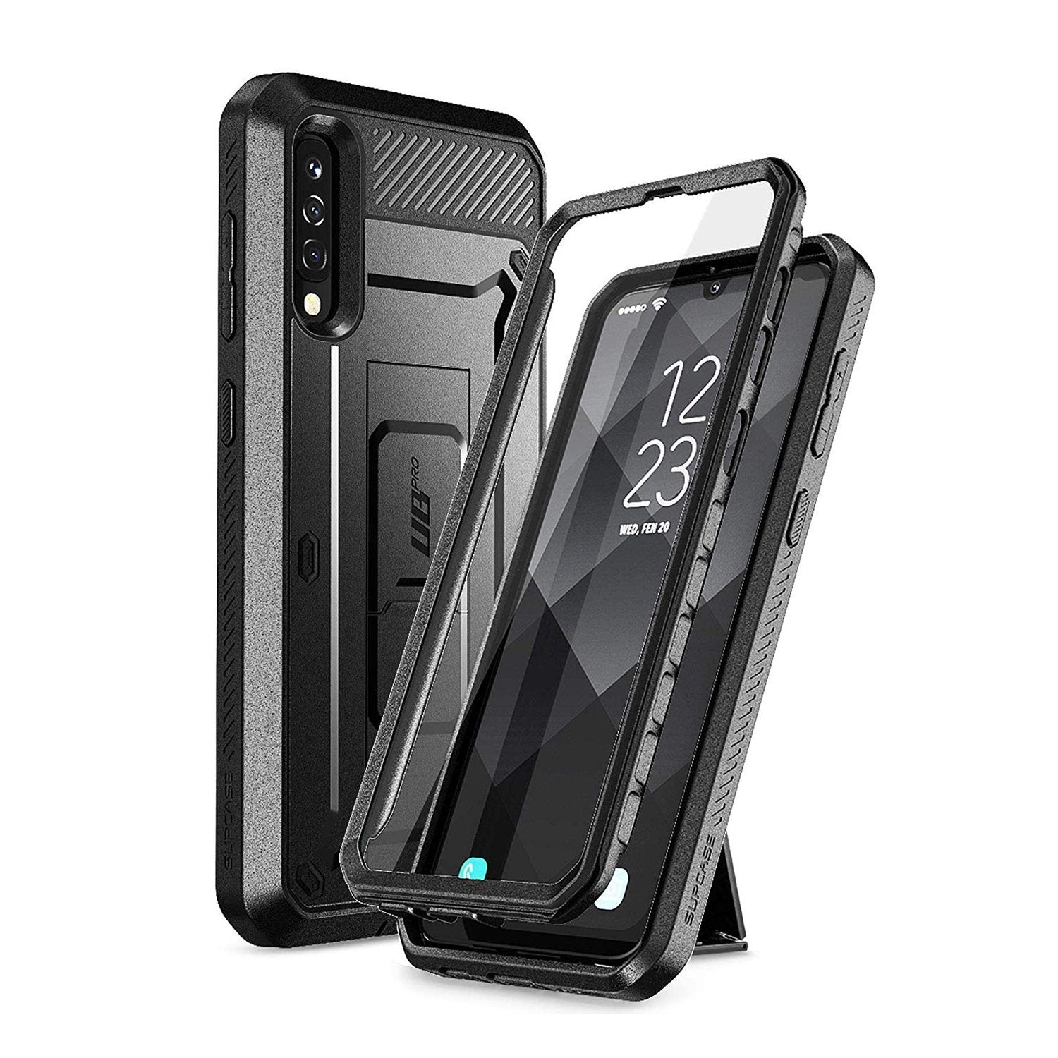 SUPCASE 360° Backcover Hoesje Met Screen Protector Samsung Galaxy A50 A30s - Zwart 1