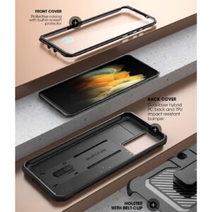 SUPCASE 360° Backcover Met Screen Protector Samsung Galaxy S21 FE - Zwart 4