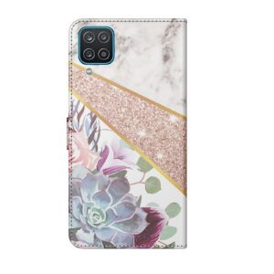 Samsung Galaxy A12 bookcase hoesje - Bloemen 3