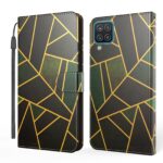 variatie Samsung Galaxy A12 bookcase hoesje – Groen