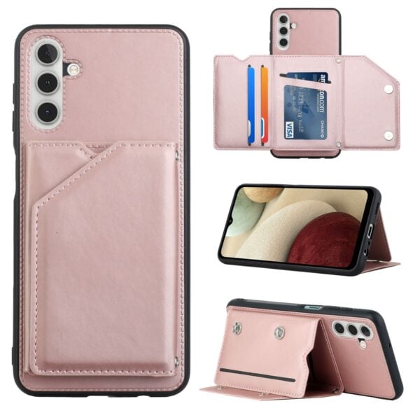 Samsung Galaxy A13 5G Hoesje Rosegoud - Backcover Wallet 1