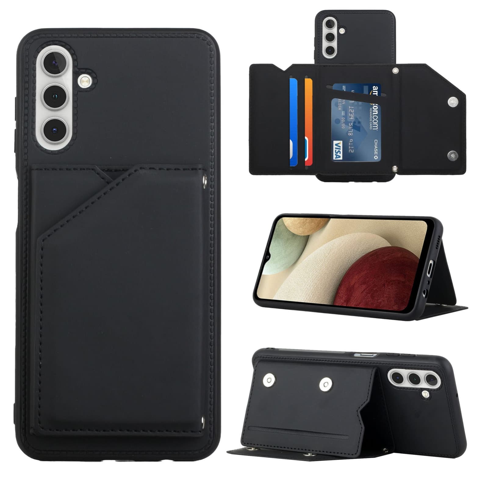 Samsung Galaxy A13 5G Hoesje Zwart - Backcover Wallet
