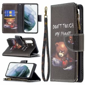 Samsung Galaxy S21 FE Wallet Hoesje – Don’t Touch Me