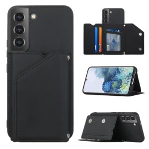 Samsung Galaxy S22 Plus Hoesje Zwart – Backcover Wallet