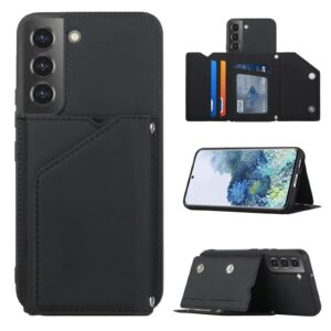 Samsung Galaxy S22 Hoesje Zwart - Backcover Wallet 1