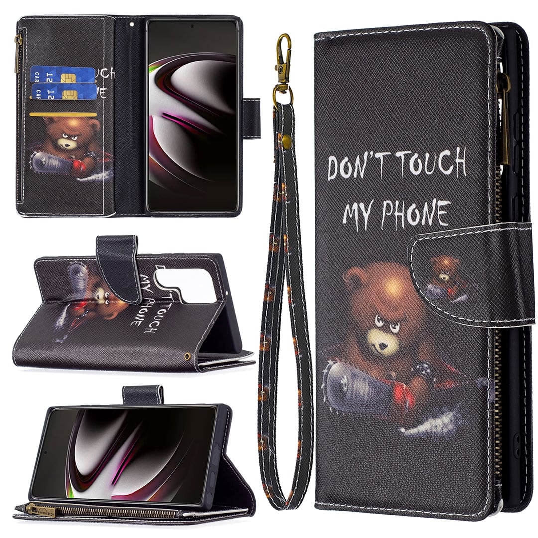 Samsung Galaxy S22 Ultra Wallet Hoesje - Don't Touch Me